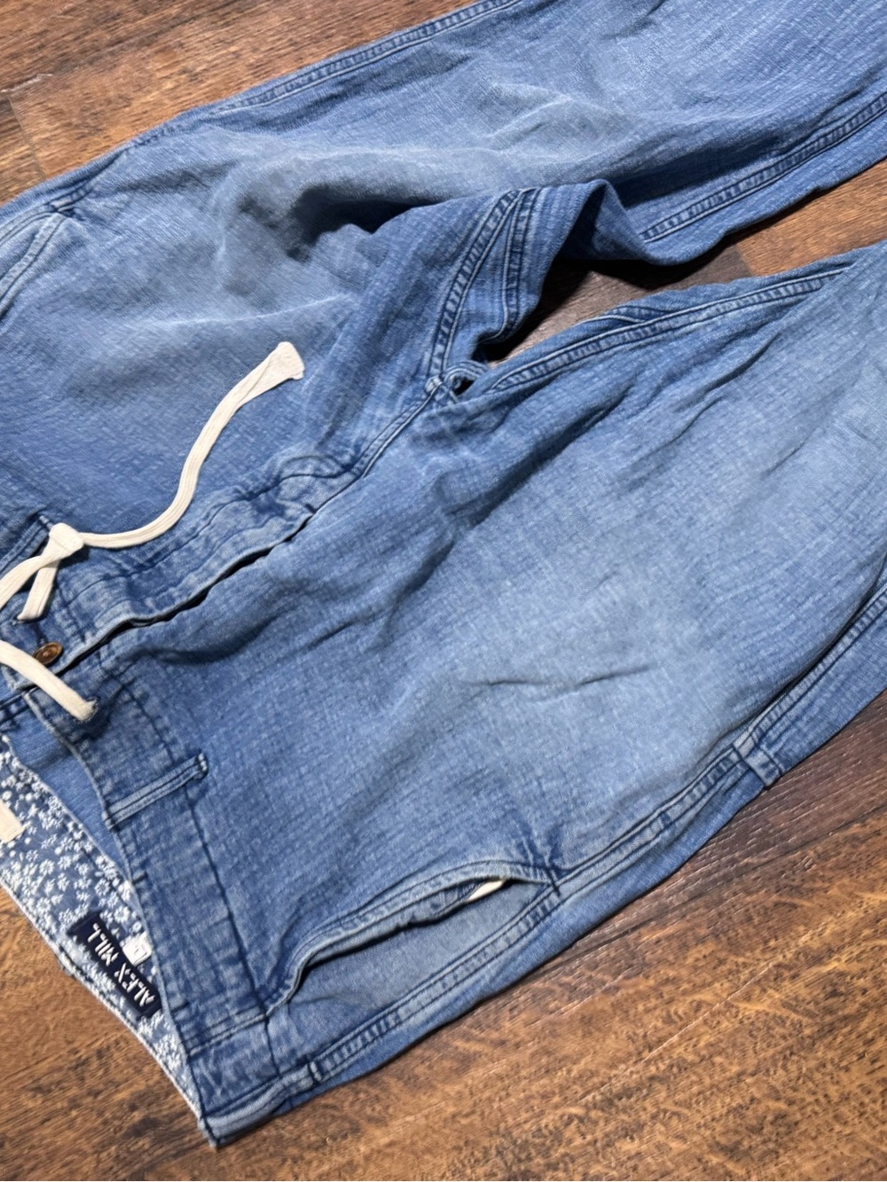 alex mill women Comfy Slouchy Pants Size Large L Baggy Vintage Style Buttonfly